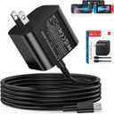 Switch 2 Charger - 60W Charger Compatible with Nintendo Switch 2/Switch/OLED/Lite/Steam Deck, Support TV Dock Mode, AC Adapter Power Supply 20V 3A Fast Charging with 5Ft USB C Cable