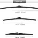 Front and Rear Windshield Wiper Blades, 3 Pcs Front and Back Windshield Wipers Blades Replacement for Toyota RAV4 2019-2025, 26" 16" 12", Car Window Wiper Blades for 2019 2020 2021 2022 2023 2024 2025