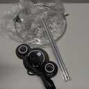 GE Traditional Rabbit Ears Indoor Black TV Antenna, 15 inch Extendable Dipoles and Circular Loop, Tabletop Antenna, Digital, HDTV Antenna, Smart TV Compatible, 4K 1080P VHF UHF, Compact Design, 33676 Rabbit Ear Antenna