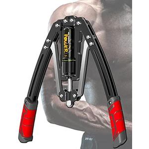 Arm Exercise Equipment Chest Workout - Hydraulic Power Twister 10 Gears Adjustable 22-440lbs,Thick Steel Wear-Resistant, Non-Slip Handle PU Rubber, Workout Equipment Home Gym for Men and Women