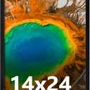 14x24 Picture Frame for Wall Display, 14x24 Black Picture Frame with Shatter Resistant Plexiglass, Stable and Sturdy 14 x 24 Poster Frame for Wall Display, Handpicked Gift Collection, 1 Pack