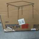 Folding Square Table, Card Table with Vinyl Padded Top, Foldable Activity for Indoor/Outdoor Use, Perfect for Picnic, Playtime and Learning, 23.5" W X 23.5" D X 20.5" H, Blue