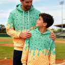 Move Dance Ice Cream Hoodies Youth and Men Pullover Sweatshirts Boys Baseball Hooded With Big Pockets, Youth 11-12 yrs