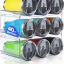 Water Bottle Organizer for Stanley 40 oz, 3 Pack Stackable Water Bottle Organizer, Clear Water Bottle Holder for Tumbler Travel Mug Cup, Kitchen Pantry Organization and Storage