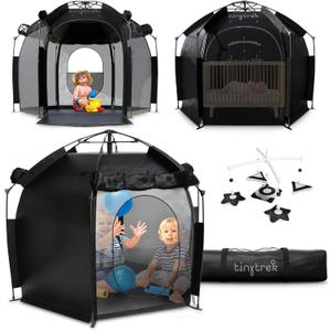 TinyTrek Kids Play Tent for Indoor and Outdoor Fun, Portable Pop Up Tent with Breathable Mesh, Toddler Play Space for Travel, Backyard, Camping and Playroom Use