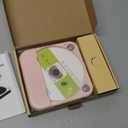 ENVYCLOUD CD Player Portable with Dual Stereo Speakers, Rechargeable Portable CD Player with Bluetooth for Home with Headphones, Support CD/AUX/USB,Pink
