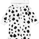Merqwadd Baby Dog Halloween Costume Boy Girl Dalmatian Spotted Puppy Onesie Aminal Halloween Cosplay Size 60