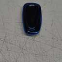 Tukellen for Chevrolet Key Fob Cover Special Soft TPU Key Case Key Shell Compatible with 2016-2024 Chevy Blazer Bolt EV Camaro Cruze Equinox Malibu Sonic Spark Traverse Key Shell (Blue, 4 Buttons)