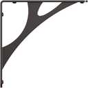 Shelf-Made Manhattan Decorative Shelf Bracket, Black, 8-inches (500 lbs.)