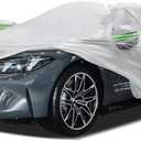 Car Cover Fit for BMW M4/4 Series 420i 428i 430i 435i 440i Sedan Coupe 2014-2026, Migaven Waterproof Full Exterior Cover Sun Rain Protection with Door Zipper, Silver