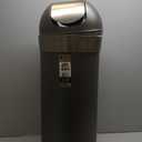 Umbra Venti Kitchen Trash Can with Swing Top Lid, Large 16-Gallon (62 L) Capacity, Pewter