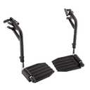 Invacare Wheelchair Legrest with Swing-Away Design, Adjustable Footrest Length and Flip-Up Composite Footplate, Easy-to-Install, Designed for Invacare Wheelchair