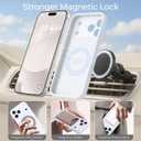 Magnetic for iPhone 17 Pro Max Case [Compatible with Magsafe] [Premium Silicone Satin-Smooth Touch] Slim Shockproof Anti-Scratch Microfiber Lining Case, 6.9 inch, White