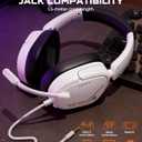 NUBWO HG04L Gaming Headset for PS5/PS4, Xbox Series X|S/Xbox One, Switch 250g Lightweight, Clear Unidirectional Mic, Soft Memory Earmuffs, 3.5mm Jack for Gaming & Work