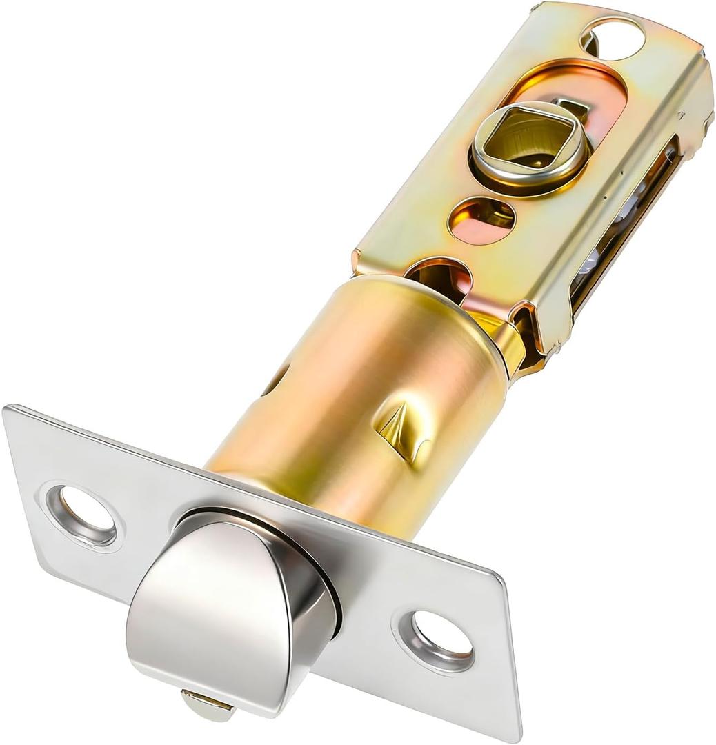 Adjustable Door Latch, 60/70mm Adjustable Passage Door Latch, Doors Knob Latches, Tubular Mortice Latches, Doors Knob Parts for Lever Handles, Internal Handles