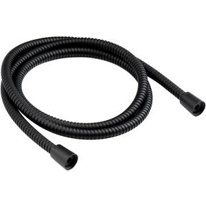 72-inch Extra Long Shower Hose Replacement, 304 Stainless Steel Long Hand Held Shower Hose With Brass Fitting (60inch, Black)