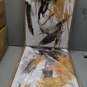 Large Painting Wall Art, Brown Black Graffiti Canvas Prints, 16"X24"X3