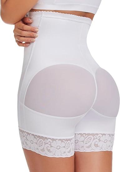 FAJAS DISENOS D'PRADA DELIE Tummy Control Shorts 197 Butt Lifting Shapewear Medium Compression Short Faja Bbl White