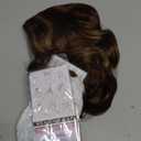 Short Brown Wig for Women Curly Fluffy Side Part Mixed Blonde Wig Layered Synthetic Natural Halloween Party Costume Hair