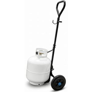Propane Tank Dolly with Wheels, 20lb Propane Tank Cart for Weed Torch, Propane Tank Wheeled Cart for BBQ, Weed Burner, Patio Heater, Fire Pit (Torch and Cylinder Not Included)