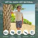 Kanu Surf Boys' Line Up Quick Dry UPF 50+ Beach Swim Trunk (3T, Key West Navy)