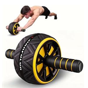 Ab Roller Wheel - Core & Chest Muscle Training Wheel, Abs Workout Equipment, Fitness Equipment for Home Gym, Wider Ab Machine with Knee Pad Accessories