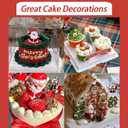 3 x 1 Pcs Christmas Candy Mold, Santa Claus Chocolate Fondant Mold, Reusable Kitchen Baking Supplies for Cake Decoration Cupcake Topping Flower Paste Cookie Mousse Sugar Craft DIY Clay Resin