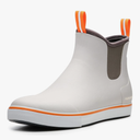 Furuian Men's Deck Boots Fishing Boots Waterproof Rain Boots Ankle Shoes Slip On Neoprene Rubber Footwear Chelsea Shoes Men Botas Para Hombre for Gardening Fishing Boating Camping Sailing, 11.5
