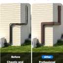 3'' 22.5Ft Mini Split Line Set Cover, Upgraded UV-Proof PVC Pipe