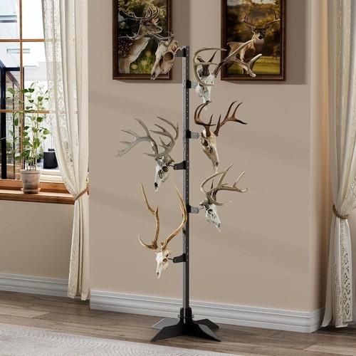 European Trophy Mount 6 Feet, Adjustable Deer Skull Trophy Tree, Hang up 6