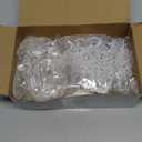 Thyle 40 Pcs Christmas Crystal Ornaments Clear Glass Christmas Ornaments Balls Blown Glass Hanging Decor Xmas Icicle Drop Crystal Decoration Gorgeous Xmas Tree Home Winter New Year Party Supplies Gift