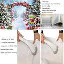 Christmas Backdrop for Photography Winter Forest North Pole Xmas Tree Background Christmas Party Decorations Winter Xmas Family Holiday Banner Photo Booth Props (8x6FT240x180cm)