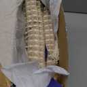 MIULEE Set of 2 Waffle Bathroom Rugs, Boho Bath Rugs Non Slip Washable, Super Absorbent Bath Mats, Ultra Soft Rubber Backed Shower Mats for Bathroom Floor, Tub, Brown & White, 18x30 Inch