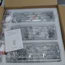 Chrome Pendant Lighting Modern Pendant Light, Mini Crystal Chandeliers,Adjustable Pendant Light Fixture for Kitchen Island Dinning Room Bedroom (3 Pack)