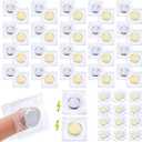 Fireboomoon 32 Pairs 1.18 Inch Invisible Hidden Sew Magnetic Snap, PVC Strong Magnetic Closures Fastener Snaps Buttons for Purses Handbag Clothing DIY Crafts