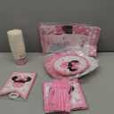 117 Pcs Pink Cartoon Party Dessert Plates Napkins Forks Tablecloth Cups Birthday Banner Tablecovers for Baby Shower Girls 1st 2nd 3rd 4th 5th Birthday Party Decorations Supplies - 20 Guests