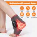 Foot Renew Massager for Neuropathy, with Red Light Therapy for Feet & Ankle, Infrared Neuropathy Foot Massager with Heat, 8 Massage Modes, 20 Intensity Levels,Ankle & Body Massager1pack