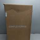 simplehuman 50 Liter / 13 Gallon Semi-Round Kitchen Step Can with Secure Slide Lock, Grey Plastic (Gray)