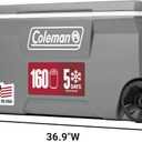 Coleman Classic Series Insulated Portable Rolling Cooler with Wheels, Leak-Resistant Outdoor Hard Cooler Keeps Ice up to 5 Days, 100-Quart