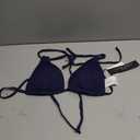 Island Goddess Rouched Halter Bikini Swimsuit Top, Size 4