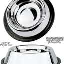 Estilo Stainless Steel Dog Bowls, 32 Oz (Set of 2)