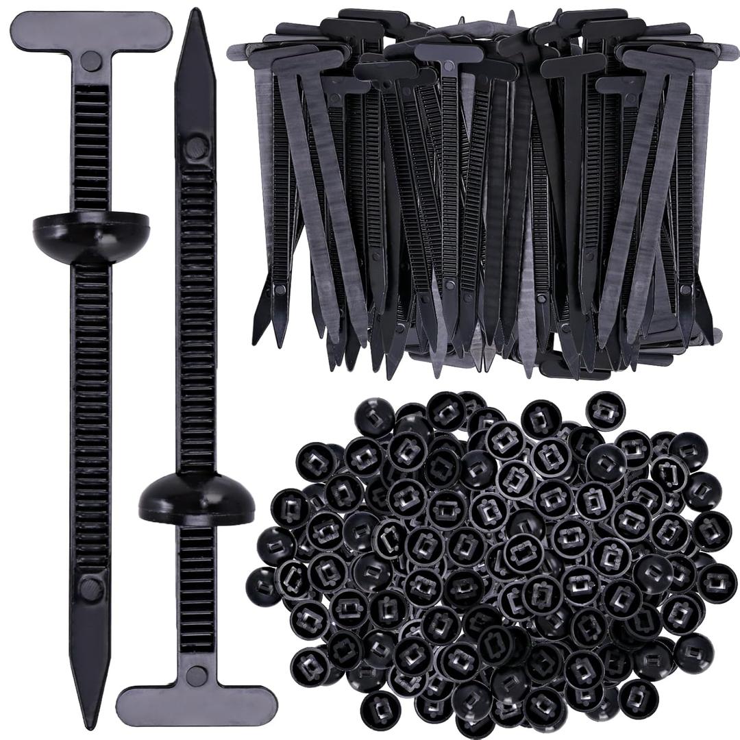 50Pcs Nylon Universal Cable Tie Buckle with Pin & Button DesignAutomotive Zipper Clips - Zip Ties Heavy Duty Self-Locking Car Repair Fasteners as Fender, Fender Liner, Bumper(UV Resistant)