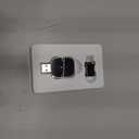 Redlake Wireless CarPlay Adapter for iPhone Mini Size Wireless for Apple CarPlay Adapter USB & USB-C/Type-C Plug and Play (Matte Black)