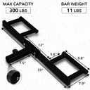 Fitvids Upgraded Adjustable Jammer Arms, Lever Arms, Monolift Attachments Rated 600 LB Per Arm, Fits Racks at All Post Sizes and Hole Sizes, Pair