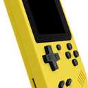 Retro Handheld Games Console, Built-in 400 Video Games, Portable Video Gaming Player with 3.0 Inch IPS Screen (Yellow)