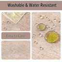 AUSSPVOCT Textured Polyester Tablecloth Rectangle 52x70 Waterproof Spill-Proof Wipeable Table Cloth Wrinkle Free Dining Table Cover for Birthday Farmhouse Spring Tablecloths Up to 36‘'X54''