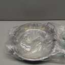 9.8" Kitchen Oil Filter Tray - Stainless Steel Air Fryer Mesh Pan, Draining Basket Accessories for Fried Food, Net Strainer Colander for Barbecue, Grill, Vegetable, Dessert (Silver)