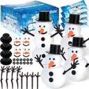 4 Pack Christmas Crafts, Air Dry Clay Snowman Craft, Do You Want to Build a Snowman Christmas Stocking Stuffers for Kids, Toddler Crafts Supplies for Christmas Winter Event Game Toys Xmas Present