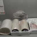 PoKat 23" Modern Ceramic Table Lamp Set of 2 for Living Room White Desk Lamps for Bedroom Farmhouse Bedside Nightstand Bedside Lamp End Table Lamps Beige