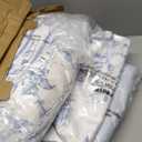 Madison Park Essentials Blue Floral Comforter Set with Sheets Twin XL,5pc